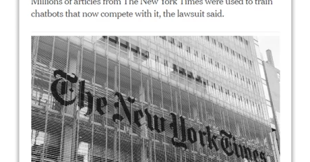 The New York Times processa ChatGPT por violação de direitos autorais